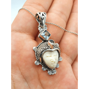 Pandantiv Santoso- Argint și Os