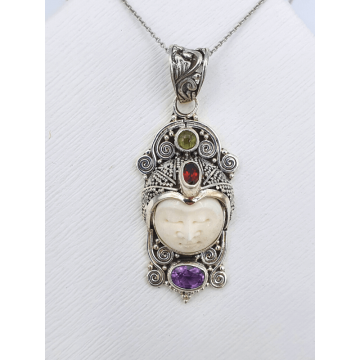 Pandantiv Taman- Argint și Os