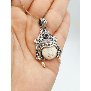 Pandantiv Vikal- Argint și Os