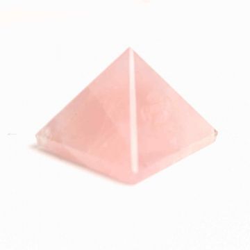 Piramida Cuart Roz Brut Lucrata Manual 6x6x4 cm,   Armonie si Vindecare