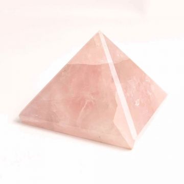 Piramida Cuart Roz Brut Lucrata Manual 7x7x6 cm ,   Armonie si Vindecare
