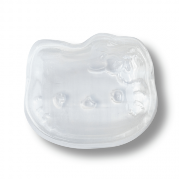 Placa Decorativa din Selenit Natural 5.5cm ,   Figurina Hello Kitty pentru Purificare si Armonie Energetica