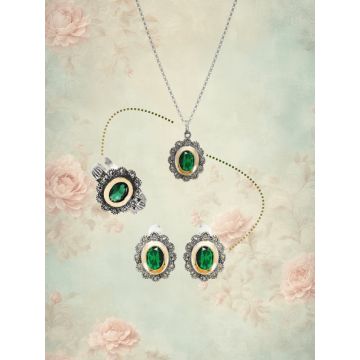 Set Argint Marcasite - Evora