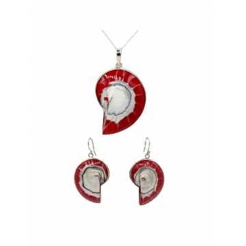 Set Argint si Nautilus - Red Sea