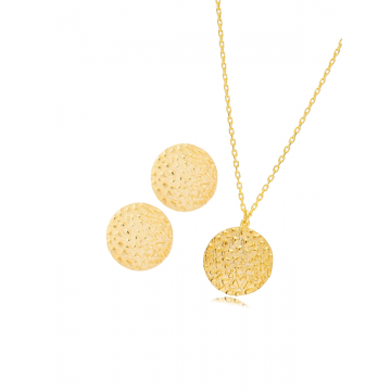 Set Bijuterii din Argint - Cerc Organic