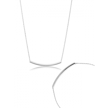 Set Bijuterii din Argint - Liniar  (Colier + Brățară)