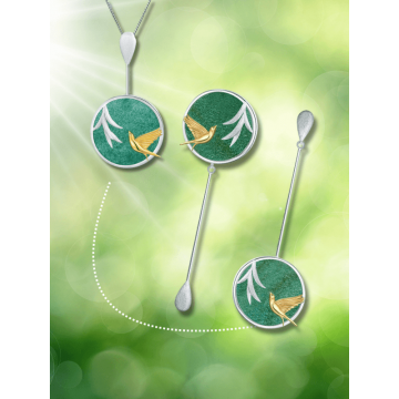 Set Zen - Argint si Aventurin