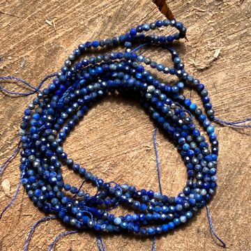 Sirag margele pietre semipretioase sfere fatetate LAPIS LAZULI