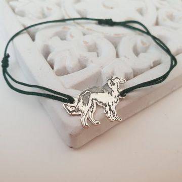 Bratara Barzoi - Argint 925, snur reglabil
