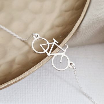 Bratara bicicleta cu lantisor - Argint 925