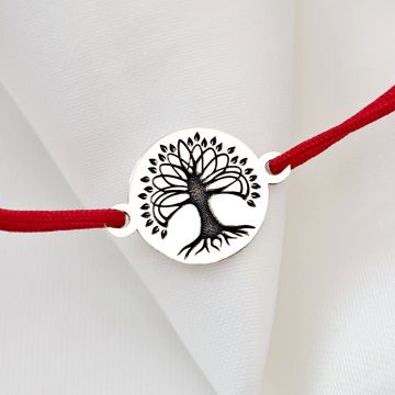 Bratara Copacul Vietii - Argint 925 - snur reglabil