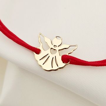 Bratara - Ingerasul meu - Aur Galben 14K - snur reglabil