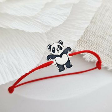 Bratara Panda - Argint 925, snur