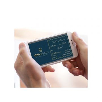 Card Cadou - Chic Bijoux - Voucher online pentru achizitii de bijuterii personalizate
