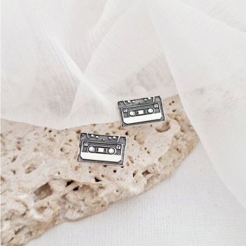 Cercei Caseta audio - Argint 925