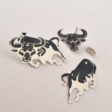 Cercei Tauri furiosi - Argint 925