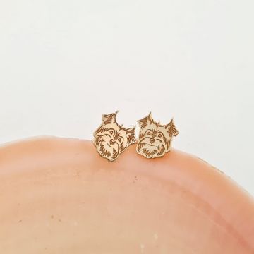 Cercei Yorkshire - Aur Galben 14K - inchidere surub