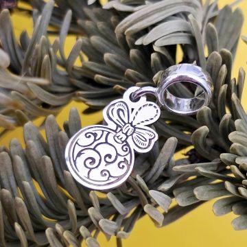 Charm personalizat Craciun - Glob - Argint 925