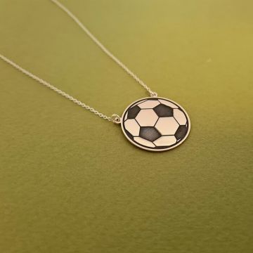 Lantisor Minge de Fotbal - Argint 925