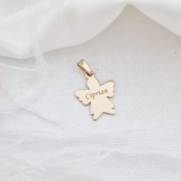 Pandantiv Ingeras - Aur Galben de 14K