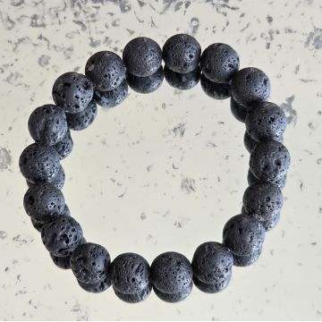 Brățară lava stone 10–11 mm
