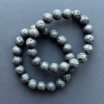 Brățară lava stone 10–11 mm