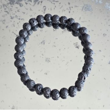 Brățară lava stone 6–7 mm