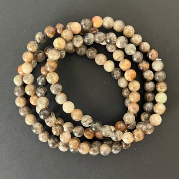 Bratara agat gri sfere 6 mm