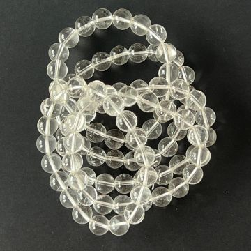Bratara cuart de stanca/cristal incolor 10 mm | Model 2