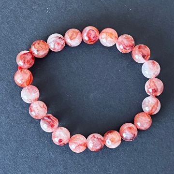 Bratara cuart rosu hematoid 9-10 mm