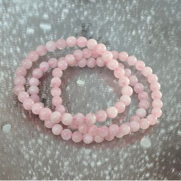 Bratara cuart roz 6 mm