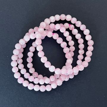 Bratara cuart roz 6 mm