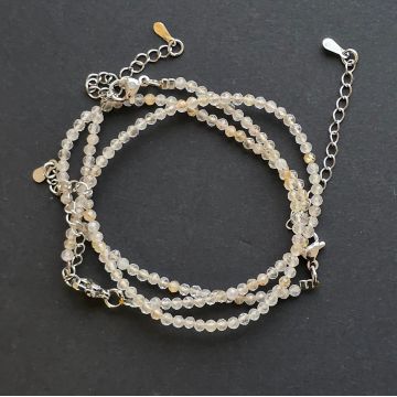 Bratara cuart rutilat 2mm reglabila