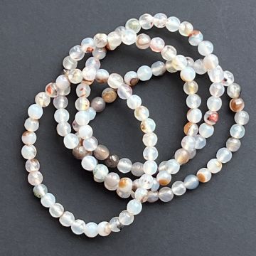 Bratara fatetata agat de Botswana 6 mm