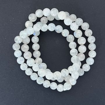 Bratara piatra lunii alba 7-8 mm