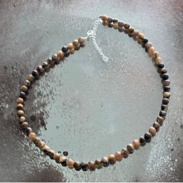 Colier andaluzit-chiastolit – piatra crucii Sacred Path #120