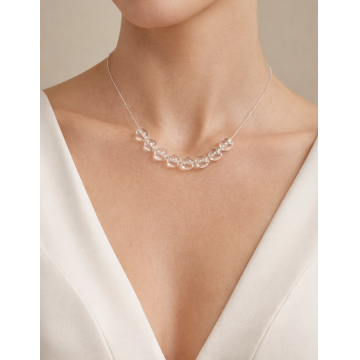 Colier din argint 925 cu cristal de stâncǎ | Candor - Default Title