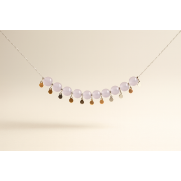 Colier din argint 925 cu cuarț | Aura Marina - Default Title