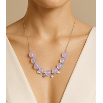 Colier din argint 925 cu cuarț | Aura Marina - Default Title