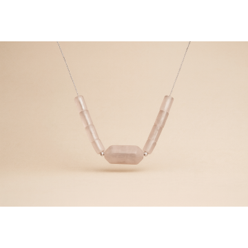 Colier din argint 925 cu cuarț | Serena - Default Title
