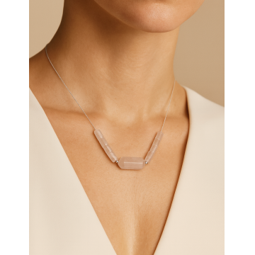 Colier din argint 925 cu cuarț | Serena - Default Title