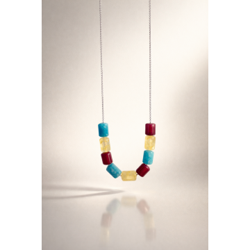 Colier din argint 925 cu jad | Caldera - Default Title