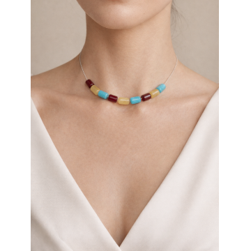 Colier din argint 925 cu jad | Caldera - Default Title