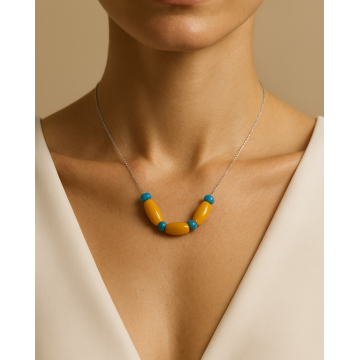 Colier din argint 925 cu jad | Calor - Default Title