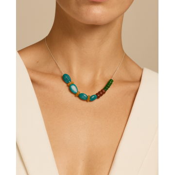 Colier din argint 925 cu jad | Fluxus - Default Title