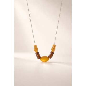 Colier din argint 925 cu jad | Helia - Default Title