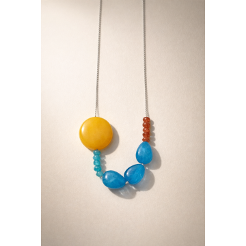 Colier din argint 925 cu jad | Isla Viva - Default Title