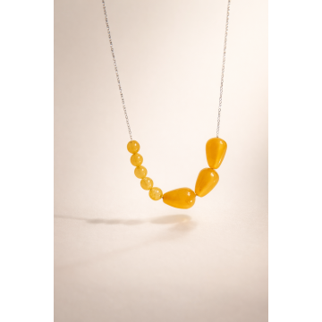 Colier din argint 925 cu jad | Luminis - Default Title