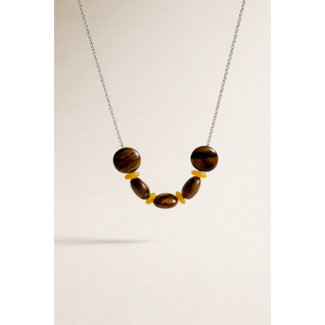 Colier din argint 925 cu jad |Terra - Default Title