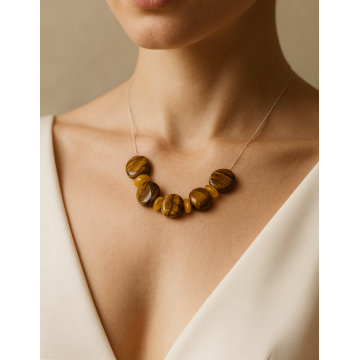 Colier din argint 925 cu jad |Terra - Default Title